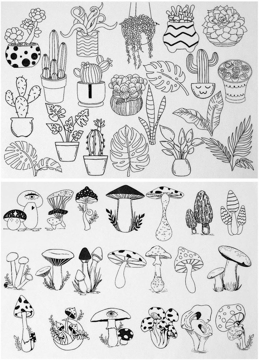 Borduurpapier Oplosbaar - Borduurtransfers Patroon - Creatief Borduren - In Water Oplosbaar - 30x21 cm - Niet gespecificeerd