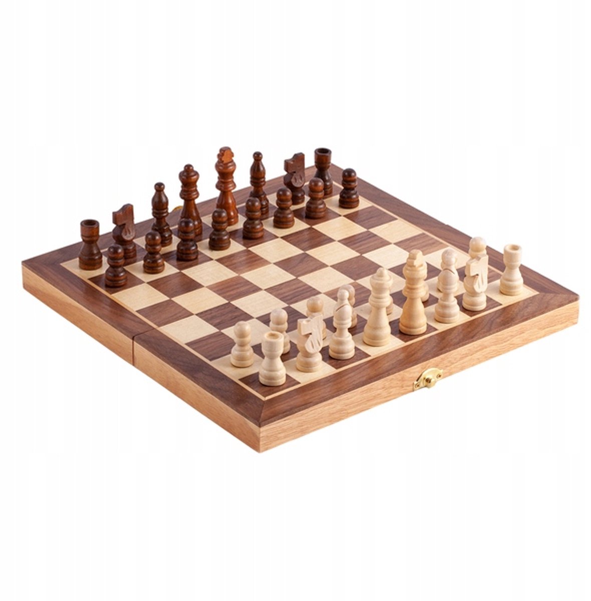 Klassieke Houten Schaakset - Strategisch Bordspel voor Alle Leeftijden