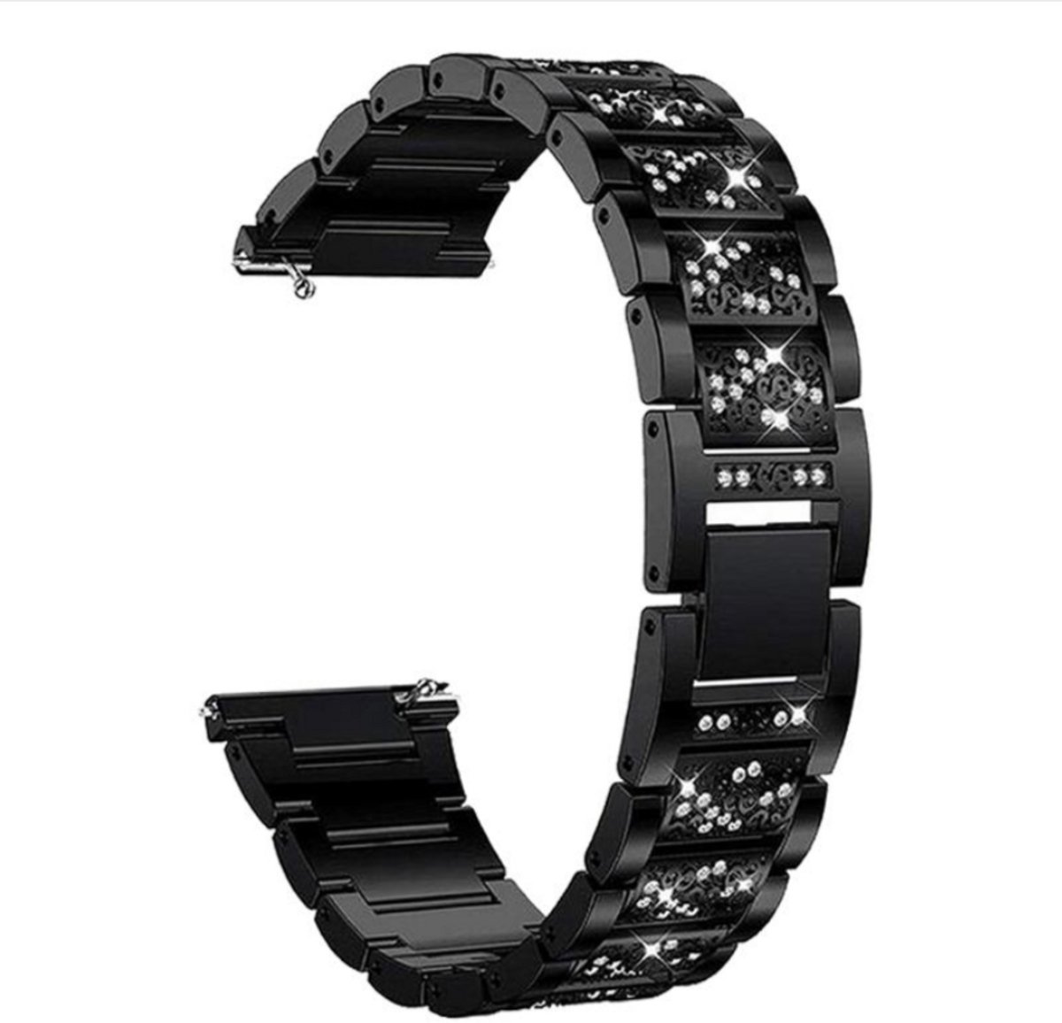 Luxe StrasLuxe Strass Metalen Bandje Geschikt voor Apple Watch - 38/40/41mm