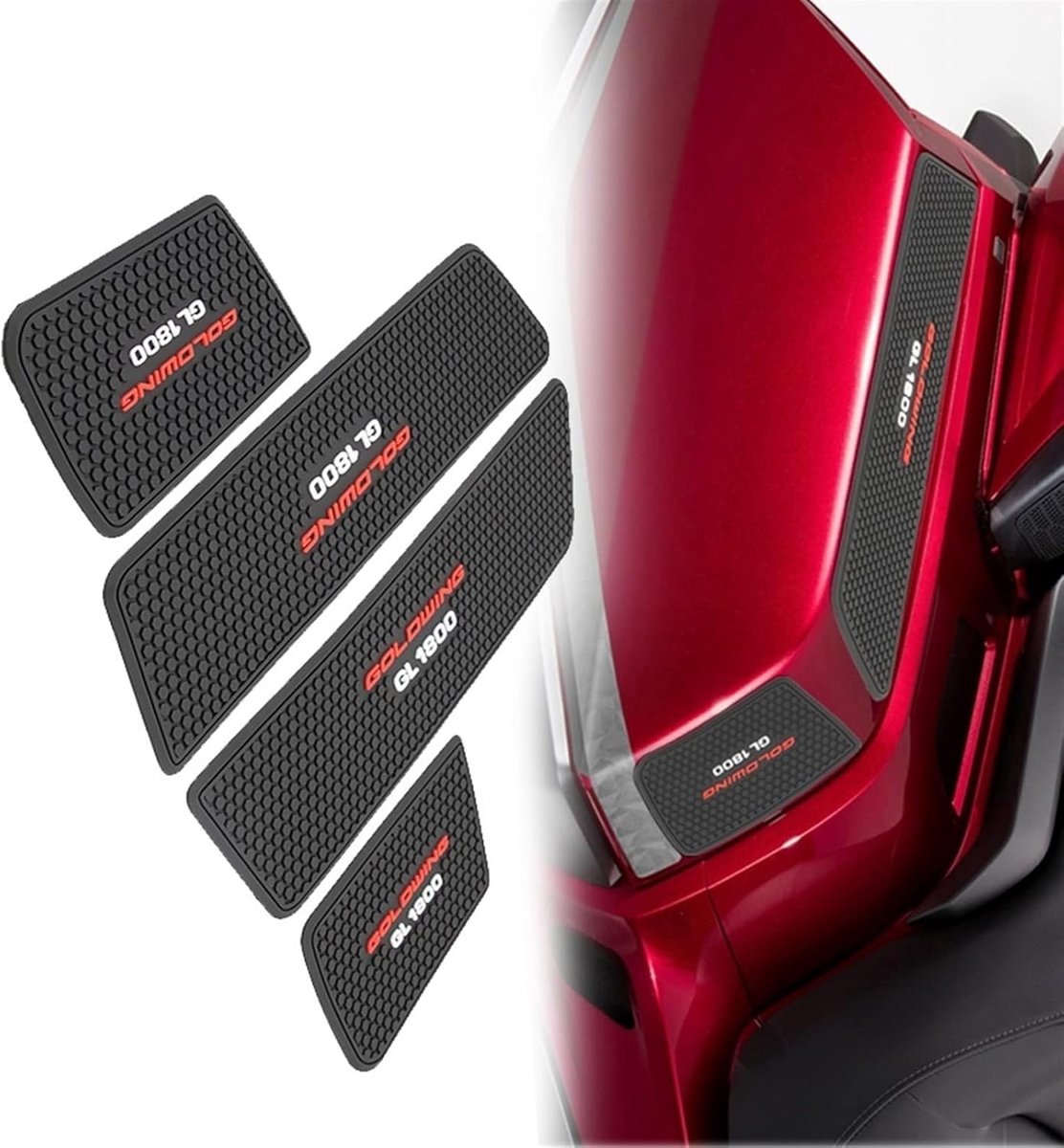 Brandstoftank Pad - Motorfiets Sticker - Bescherming Motor - Voorkomt Krassen - 1800cc - Zwart