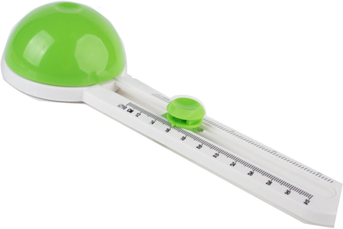 Cirkelsnijder Papier - Papier Snijder - Hobby Projecten - Verstelbaar Ontwerp - 8-32 cm - Groen