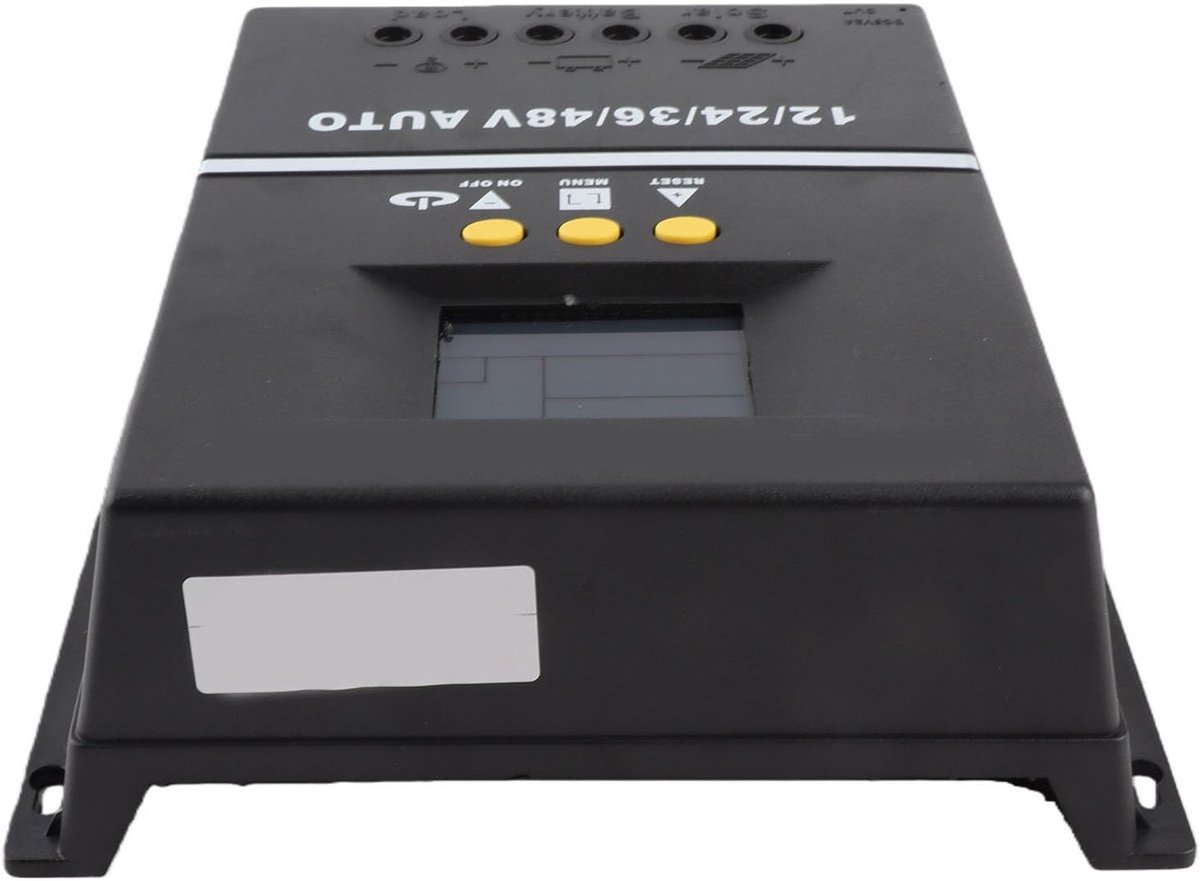 Zonnelaadregelaar MPPT - Zonnecontroller Laadregelaar - Accu Opladen - Automatische Systeemherkenning - 60A 100V - Zwart