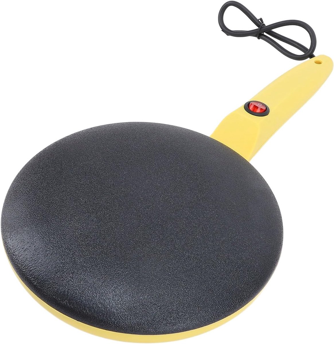 Elektrische Crêpemachine - Pannenkoekenmaker - Ontbijt Maken - Automatische Temperatuur - 20 cm Plaat - Zwart