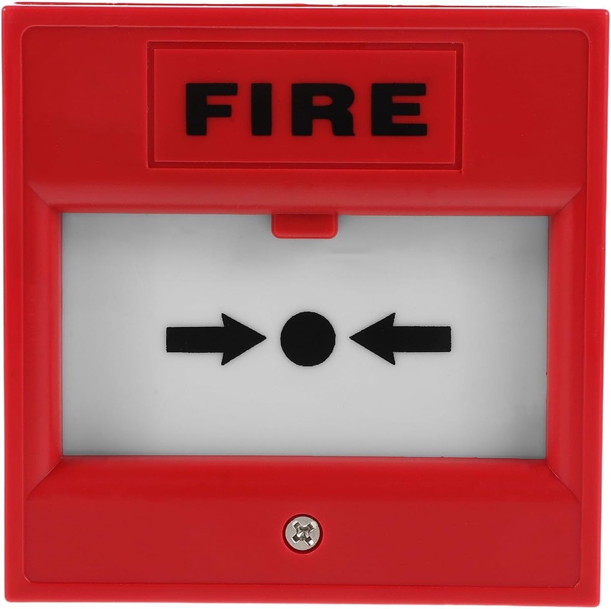 Noodalarmknop - Handmelder Breekglas - Snelle Noodactivering - Directe Toegangscontrole - 8.6 x 8.6 cm - Rood