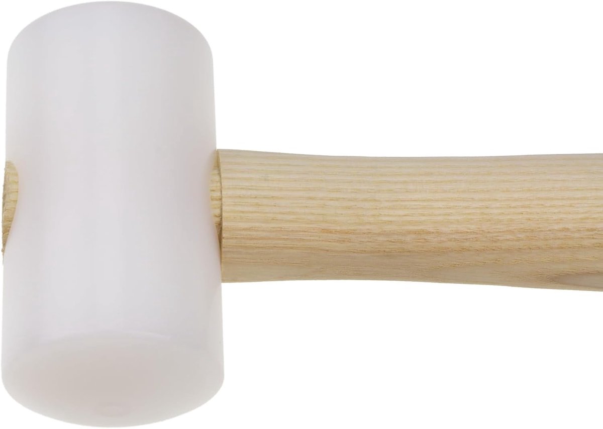 Plastic Hamer - Ronde Kop - Klus Werk - Professioneel Design - Ø 60 mm - Rood