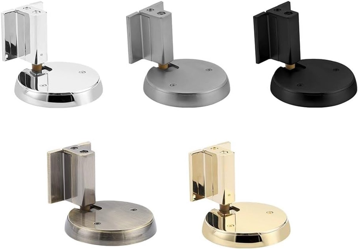 Magnetische deurstop - Deurhouder - Bescherming muur - Geen boorinstallatie - 10x10x10 mm - Zilver