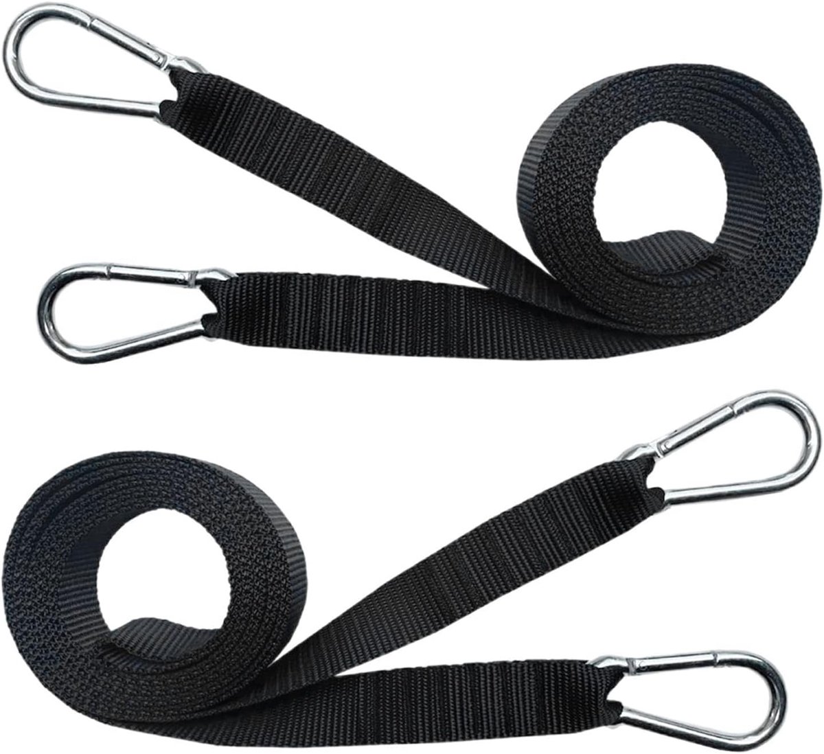 Trainingsriem - Slee trekker - Kracht training - Versterkt meerdere spieren - 29972 cm lang - Zwart