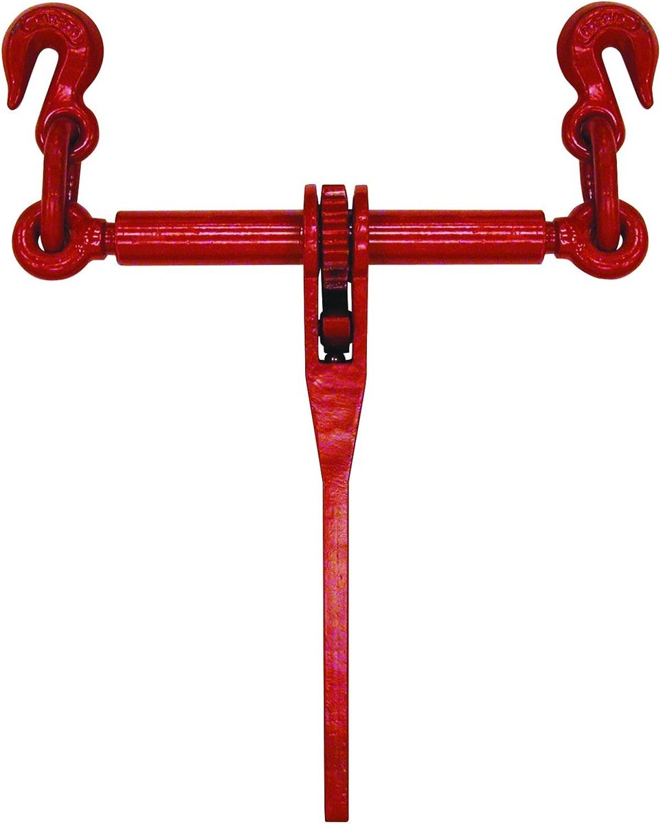 Ratchet Load Binder - Spanband Spanner - Lading Zekeren - Dubbelwerkende Ratel - 41.15 x 35.94 x 10.8 cm - Rood