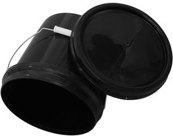 Plastic Emmer Met Handvat - Opbergbak Waterbak - Huishoudelijk Gebruik - Lekvrije Afdichting - 22.3 x 21 x 21 cm