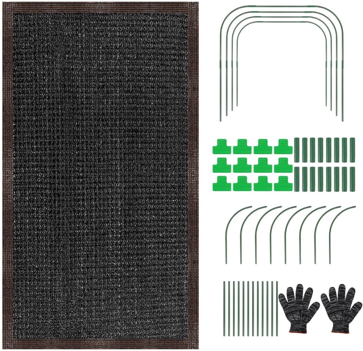 Beschermingsdoek Planten - Tuin Zonnescherm - Planten Beschermen - UV-bestendig Gaas - 200 x 100 cm - Groen