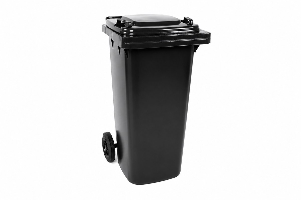 Afvalcontainer 80 liter grijs - Kliko 80 liter - 2 wielcontainer