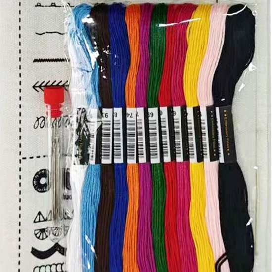 Creatieve gids - Borduurboek studiehulp - Vaardigheidsgroei borduren - Met oefenpatronen - 16x24 cm - Niet gespecificeerd — afbeelding 5