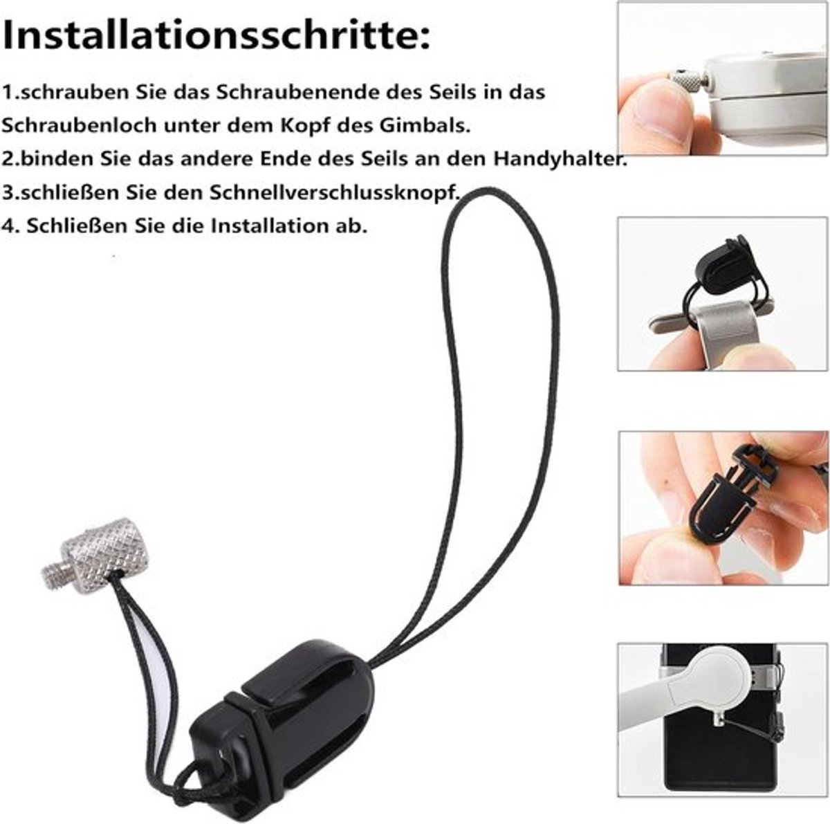 Anti-verlies clip voor Osmo camera met inovra plus extensie houder
