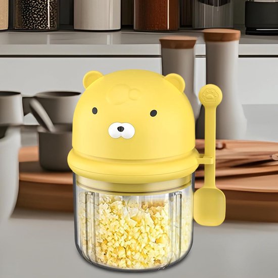 Elektrische Knoflooksnijder - Mini Keukenmachine - Snel Ingrediënten Hakken - Krachtige RVS Bladen - 350 ml - Rood — afbeelding 3