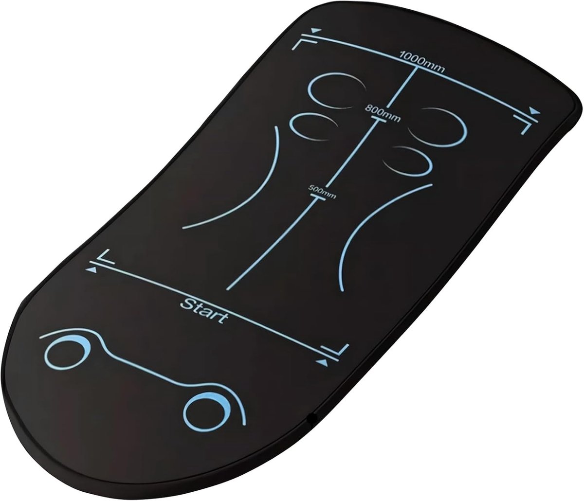 Buikspiermat - Oefenmat - Comfortabel Trainen - Schokabsorberend - 150 x 61 cm - Zwart