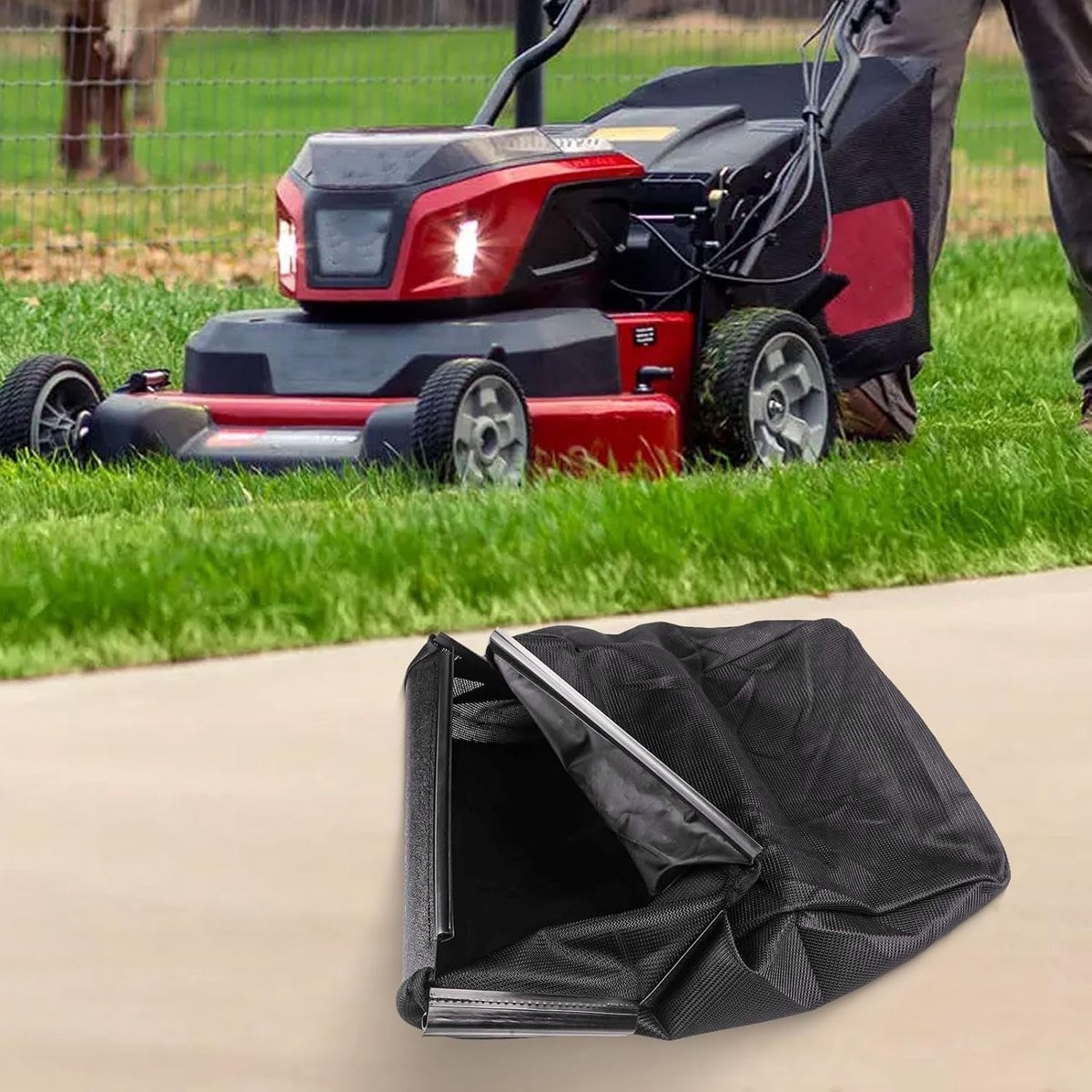 Graszak Vervanging - Doekvanger - Gazon Onderhoud - Grote Capaciteit - 50 cm - Zwart