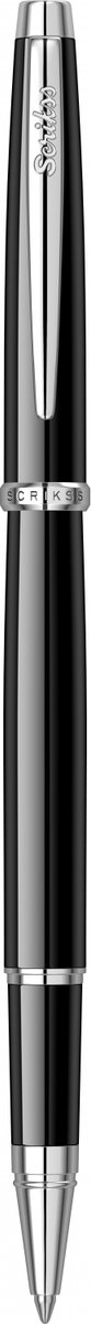 Scrikss Metropolis 800 Rollerpen | Met lak afgewerkte metalen kap en behuizing | Zwart