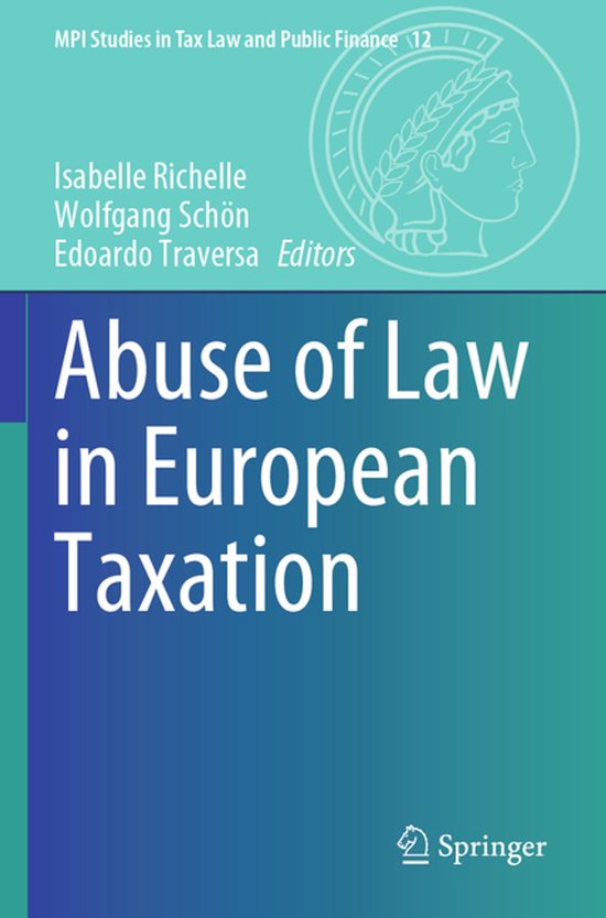MPI Studies in Tax Law and Public Finance12- Abuse of Law in ... - cover