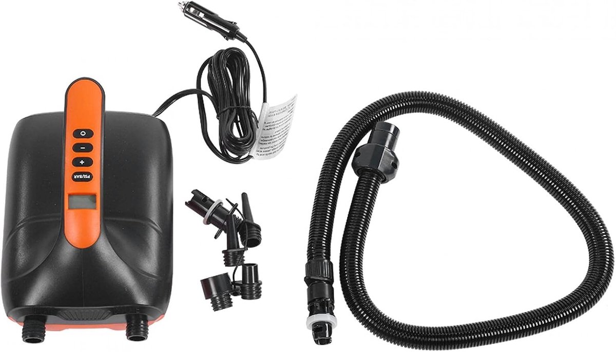 Draagbare Luchtpomp - Elektrische Pomp SUP - Opblaasbare Boten - Digitale Controller - Tot 20 PSI - Standaard