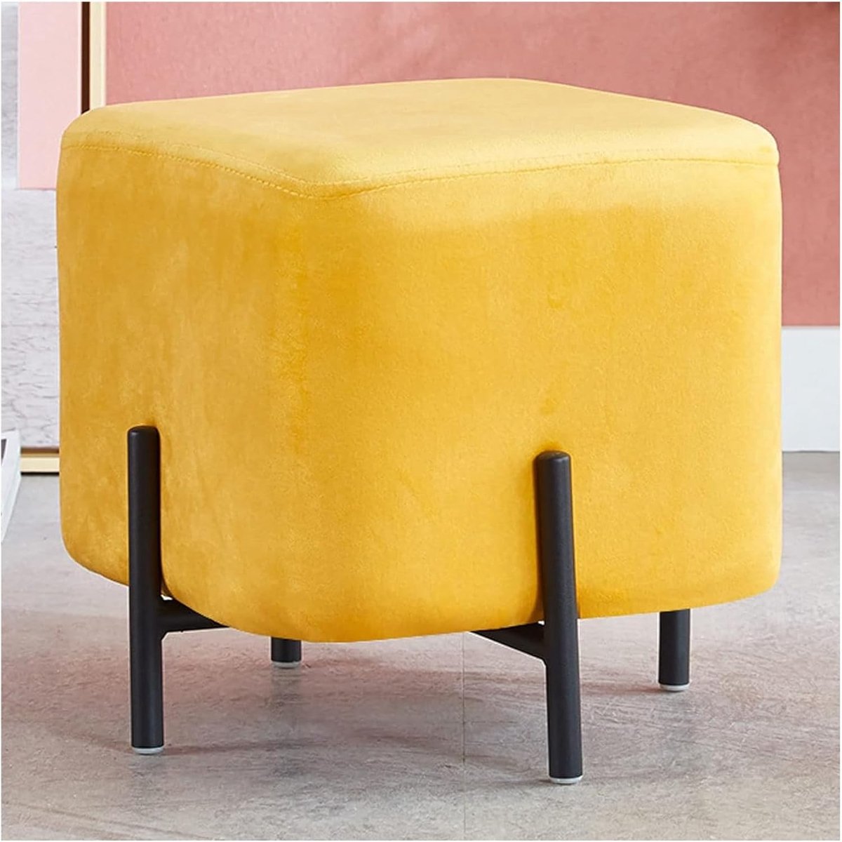 Ottomaanse Voetenbank - Voetensteun Poef - Ontspannen Zitten - In Hoogte Verstelbaar - 13 x 12.6 inch - Is