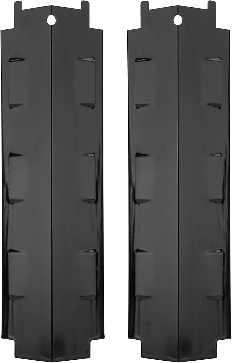 Grill Warmteplaat Vervangingsdeel Buiten Koken Roestvrij Staal 37 x 11 cm Zwart
