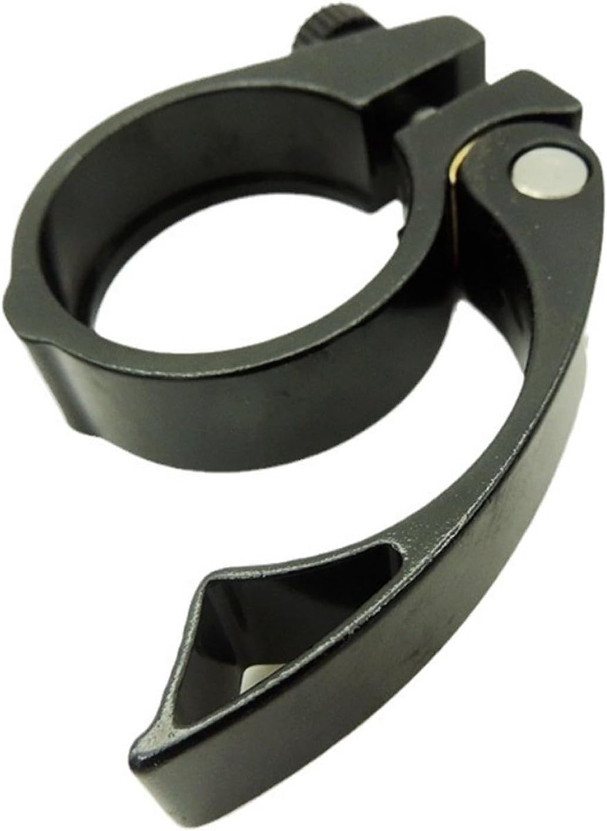 Zadelklem Fiets - Zadelpen Klem - Zadel Verstellen - Snelle Ontgrendeling - 38mm Diameter - Zwart