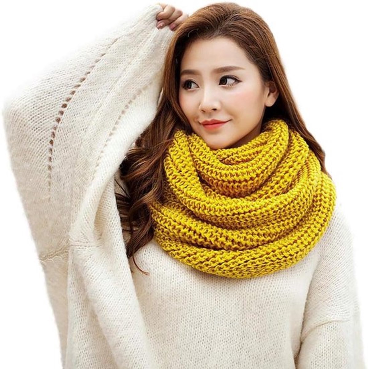 Unisex snood loop sjaal wintermode Inovra Plus