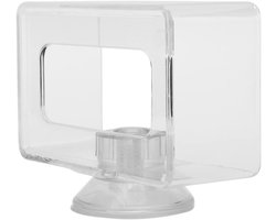 Visvoerring - Voederring Aquarium - Schoon Aquarium Houden - Voorkomt Drijvend Voer - 17x11x5 cm - Transparant