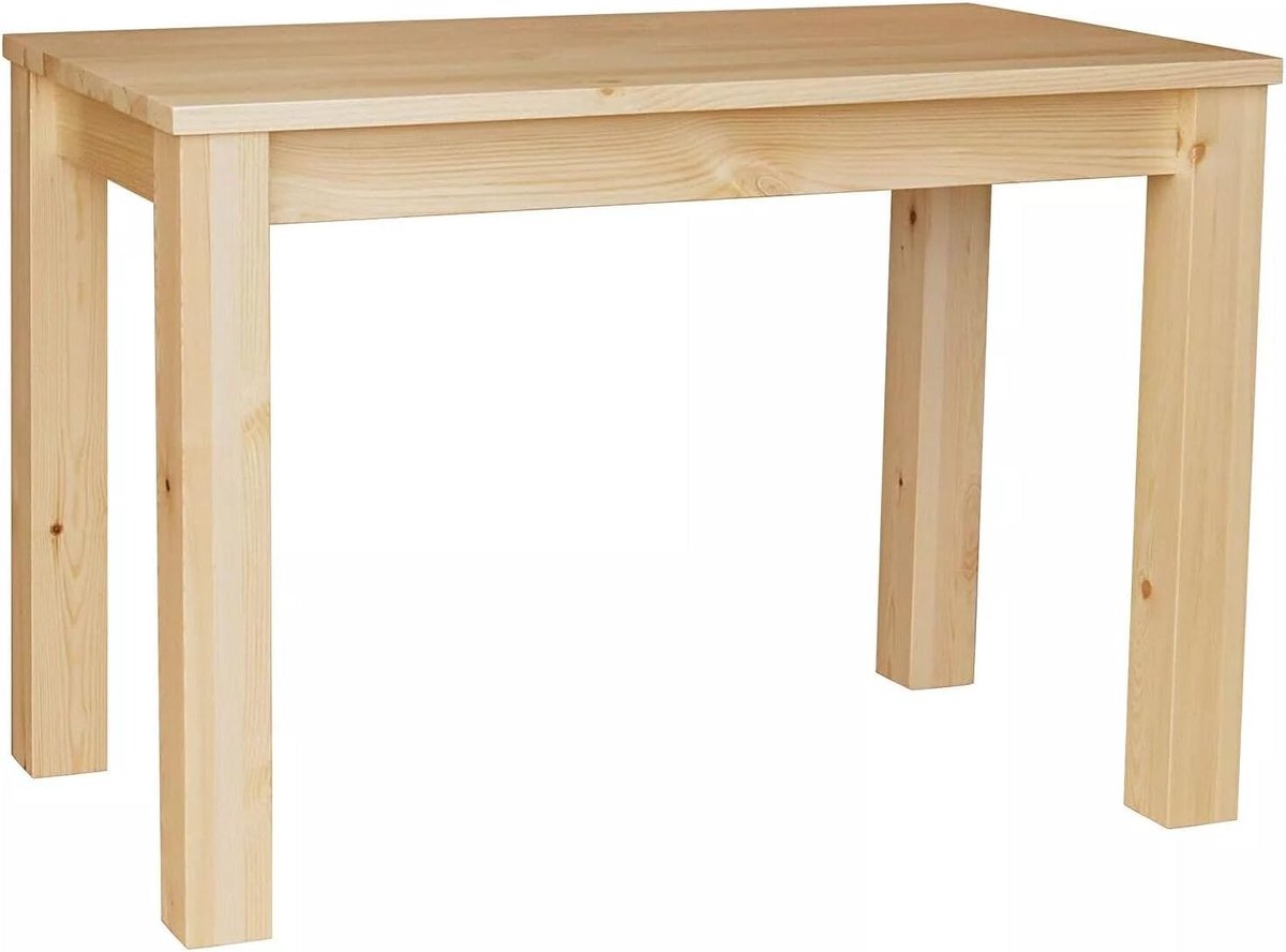 Eettafel Massief Hout - Restaurant Tafel - Gezellig Tafelen - Handgemaakt Grenenhout - 80 x 90 cm - Noten