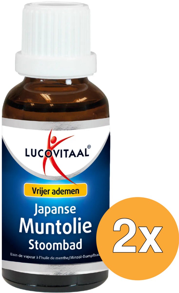 2x Lucovitaal Japanse Muntolie Stoombad (30 ml)