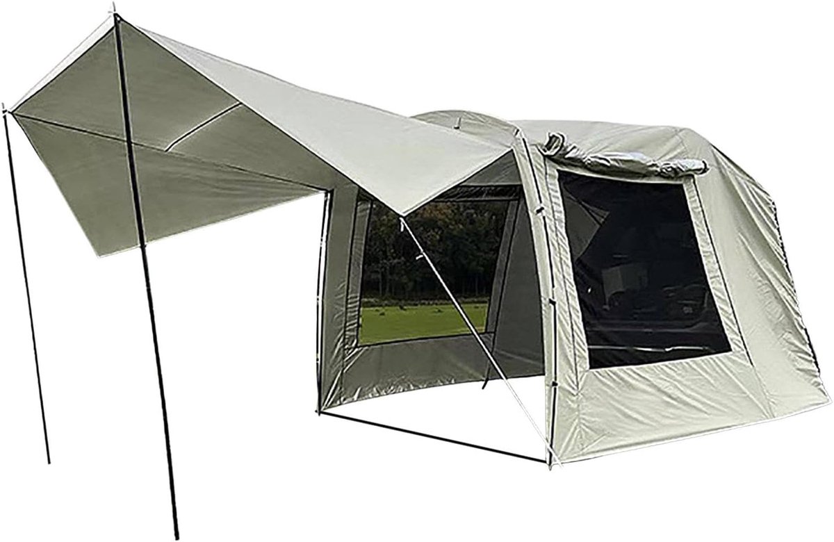 Auto Camping Tent - Achtertent SUV - Buiten Kamperen - Ruime Schaduwplek - 485x240x195cm - Extern Tent