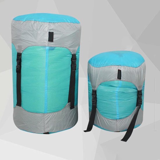 Reis Compressiezakken - Opbergzakken Onderweg - Ruimte Besparen - Waterafstotend Nylon - 5-18 Liter - Blauw — afbeelding 4