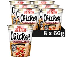 Nissin Cup Noodles - Tasty Chicken Noedels - Instant Noodles - 8 stuks