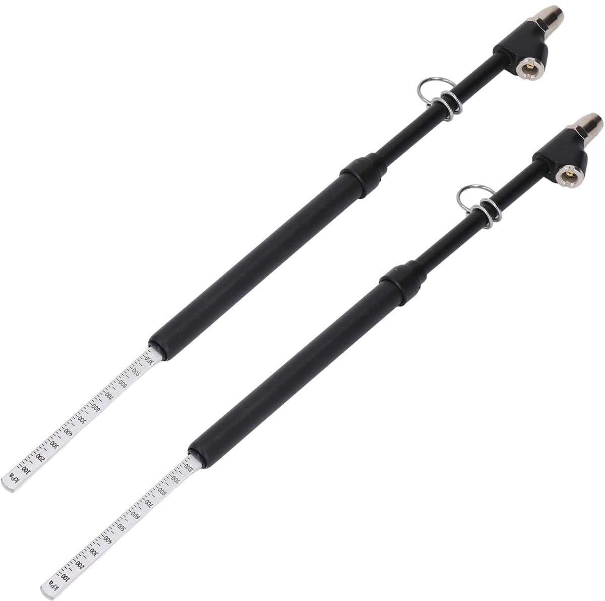 Bandenspanningsmeter Dubbele Kop - Bandendrukmeter - Banden Onderhoud - 30 Graden Boorkop - 10-150 PSI - Zwart