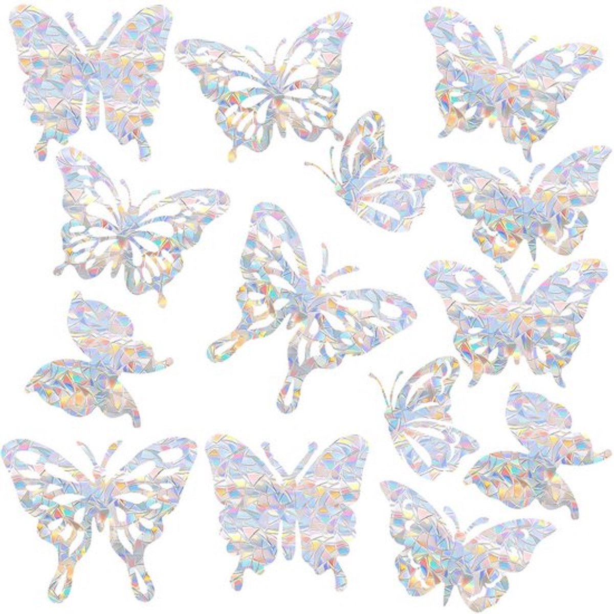 MTTProducts - Rainbow Window Stickers - Anti-Collision Stickers - Kleurrijk en