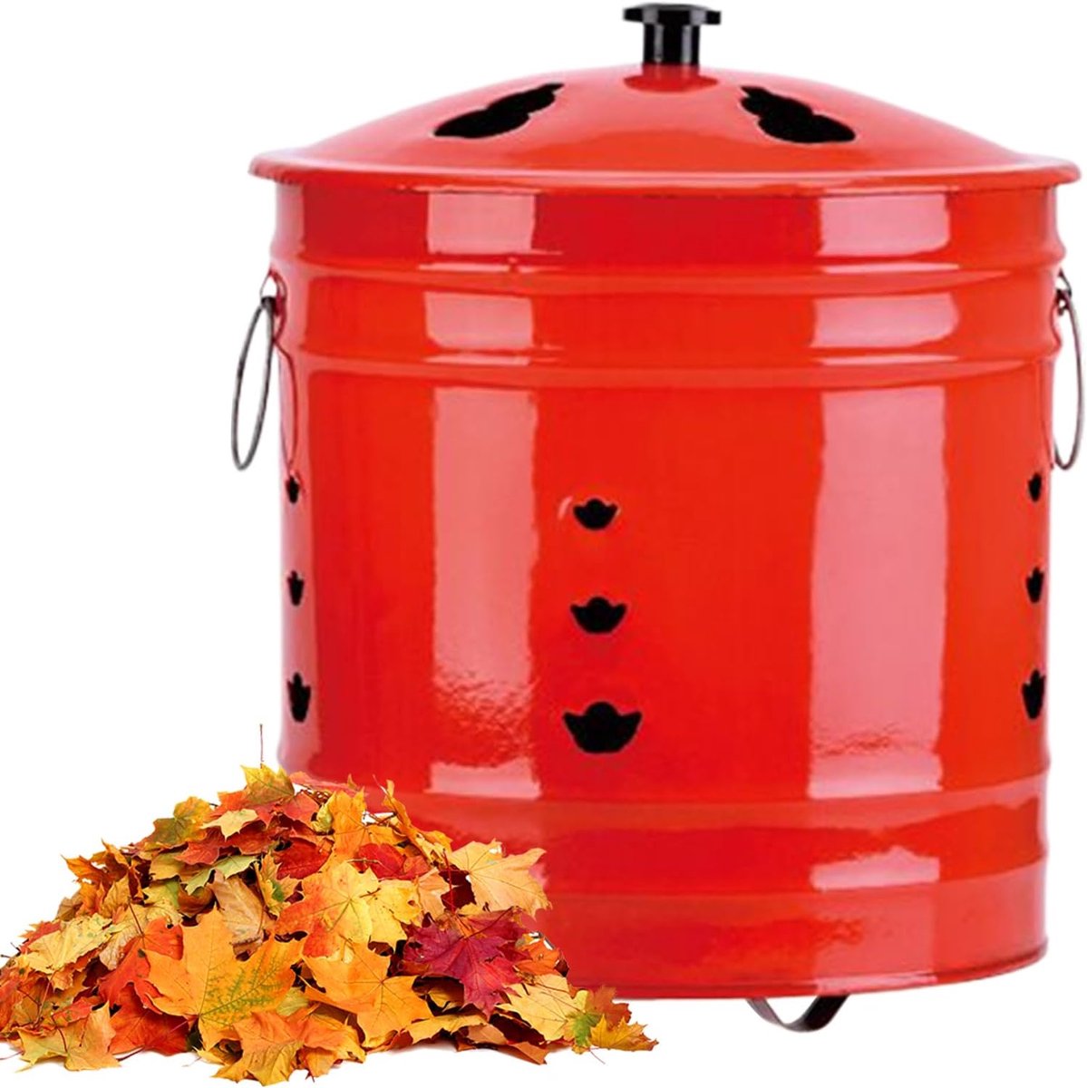 Vuurblik met deksel - Vuurvat roestvrij - Buiten koken - Vonkbestendige afdekking - 265 x 265 x 275 cm - Zwart