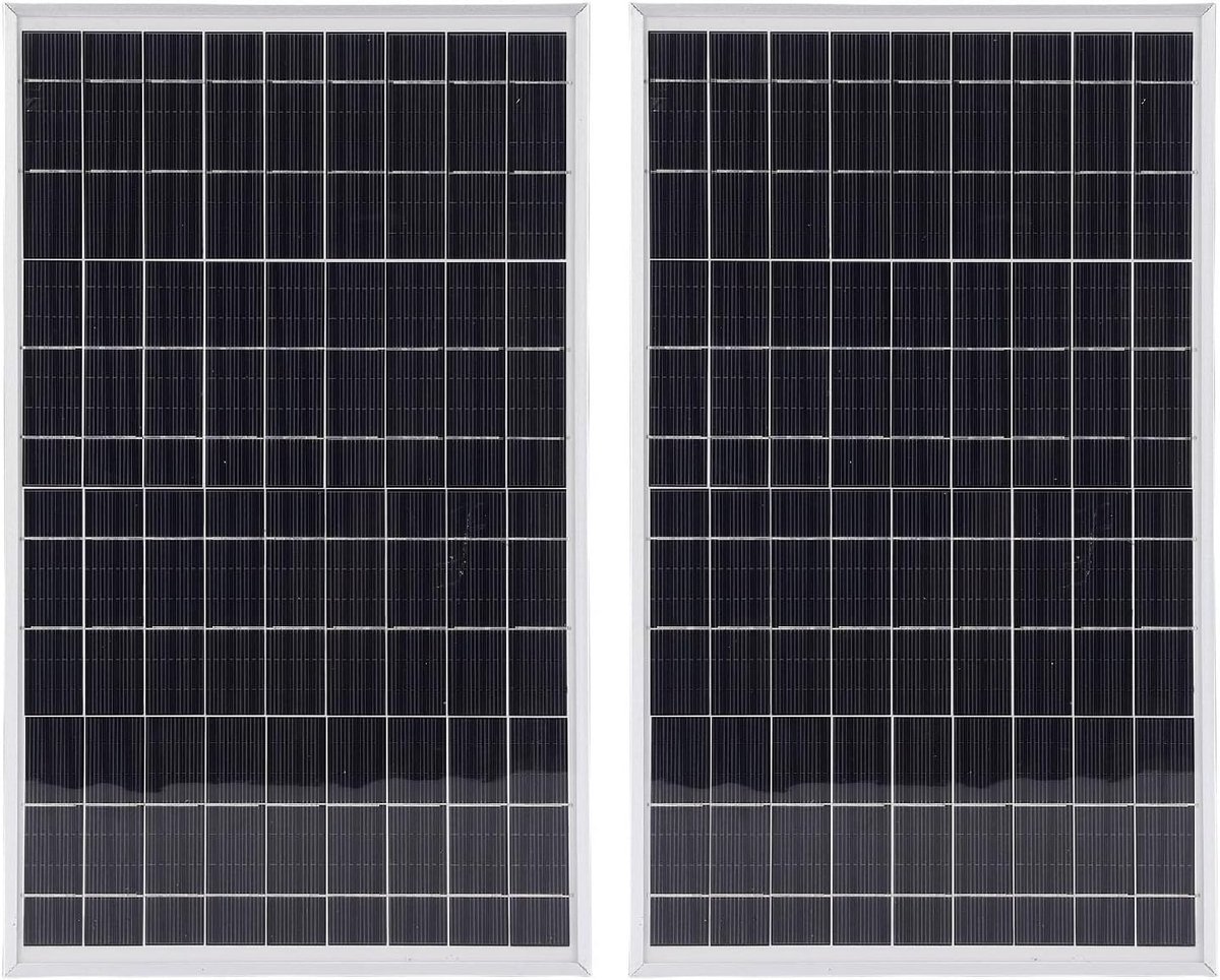 Zonnepaneel Kit - Energie Oplader - Buiten Stroom - Hoge Efficiëntie - 20 Watt - Zwart