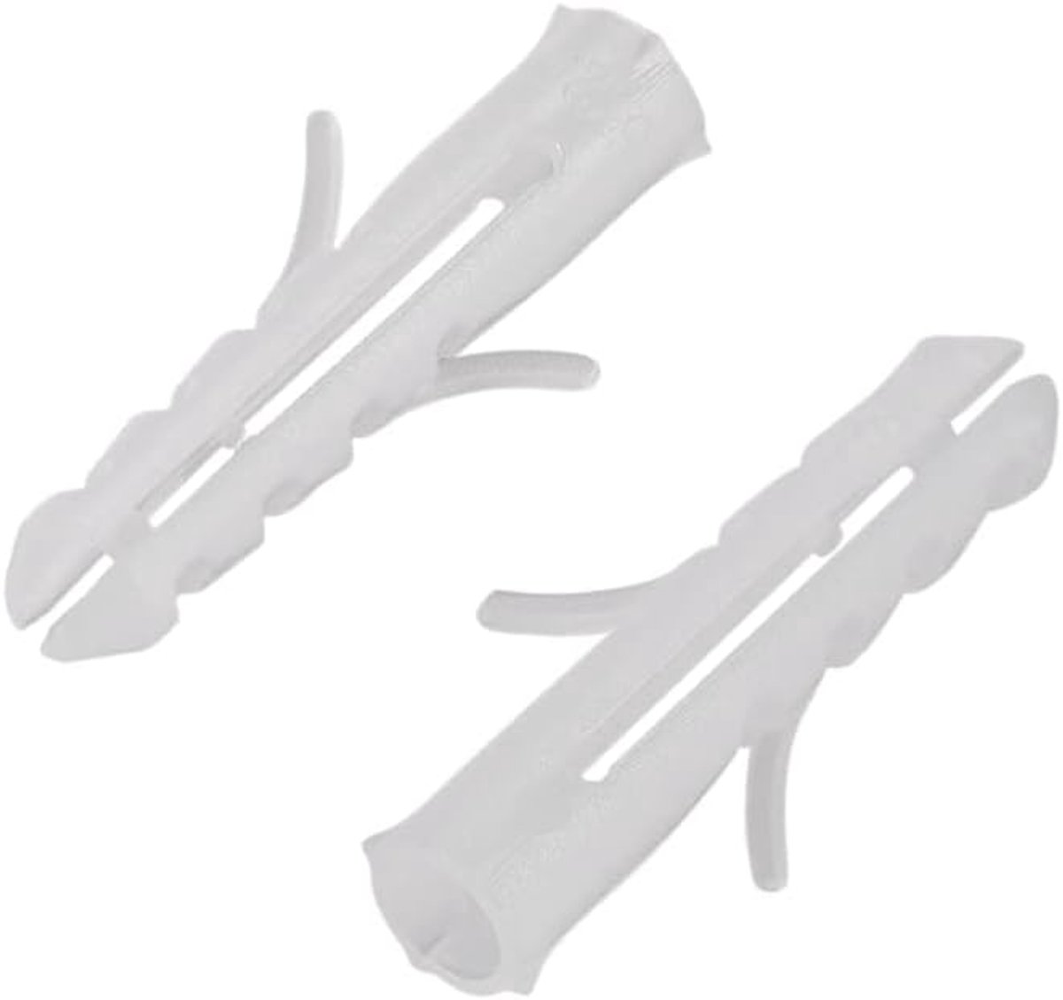 Plastic Ankerbouten - Muurpluggen Pluggen - Bevestigen van Objecten - Sterke Verankeringskracht - 200 stuks 5x25mm - Wit