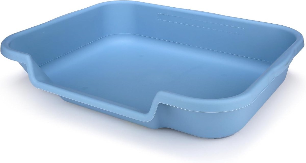 Kattenbak - Blauw - Duurzaam en huisdierveilig - Open bovenkant - Voor katten en kleine huisdieren