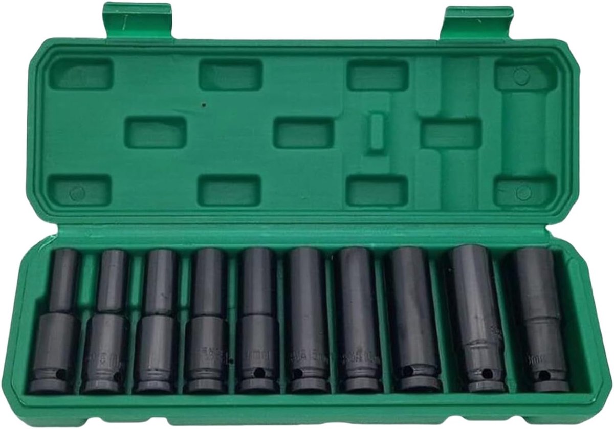 Compacte dopset - Moerset drivers - Thuisonderhoud - Schokbestendig professioneel - 30 cm - Meerkleurig
