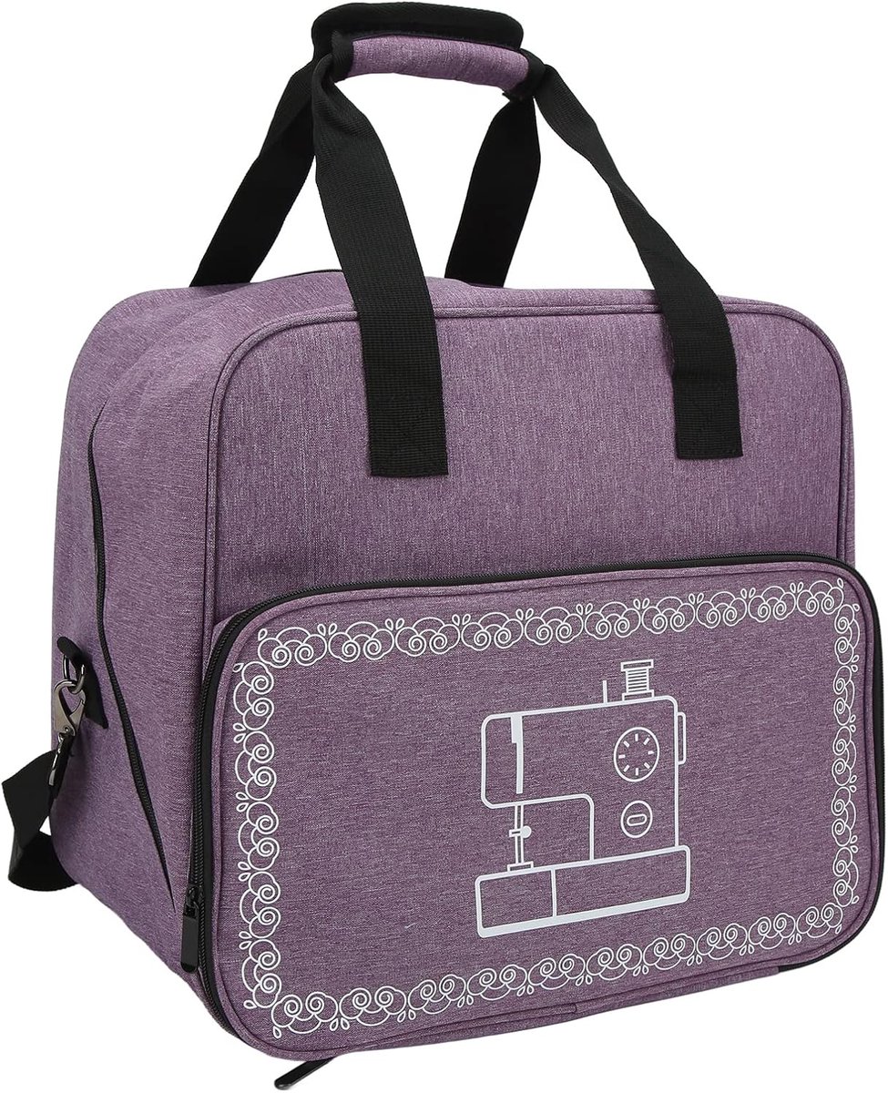 Naaimachinetas - Opbergtas Naaien - Hobby Opslag - Grote Capaciteit - 41 x 36 x 7 cm - Paars