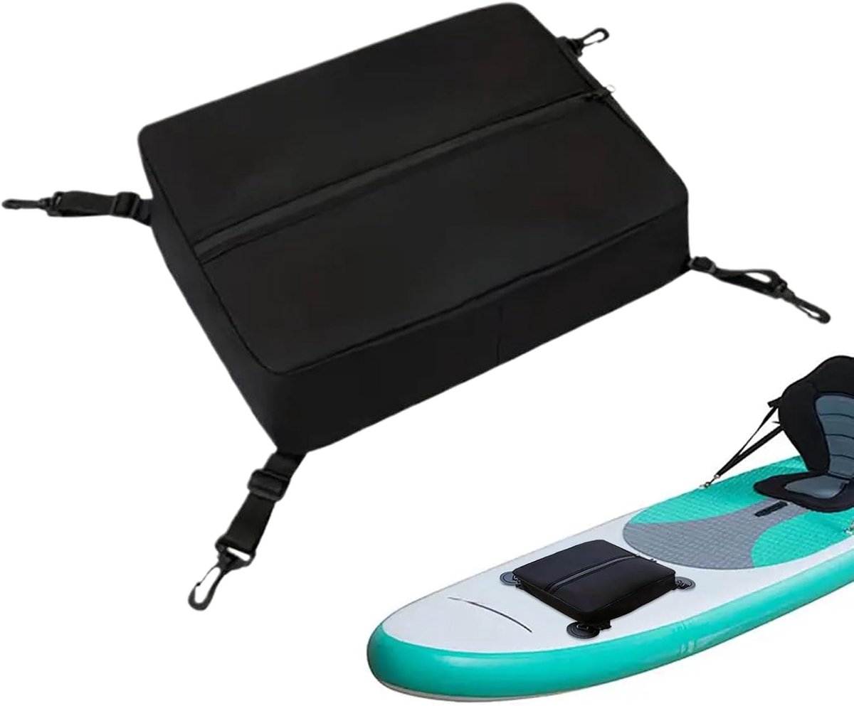 Koeltas Paddle Board - Waterdichte Opbergtas - Outdoor Avontuur - Energiezuinig Koelsysteem - 38 x 32 x 10 cm - Zwart