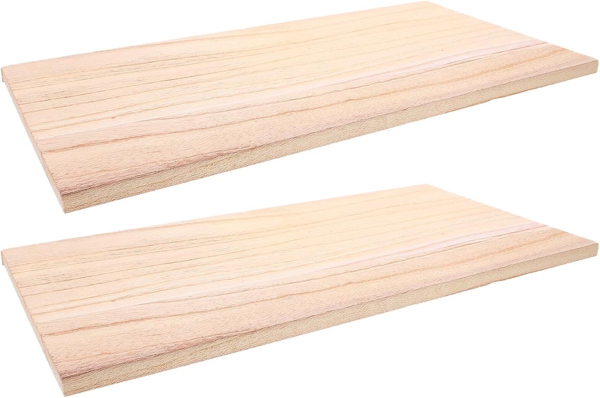Massief Houten Planken - Onbewerkt Hout - Doe Het Zelf - Splintervrij Oppervlak - 40 x 20 cm - Beige
