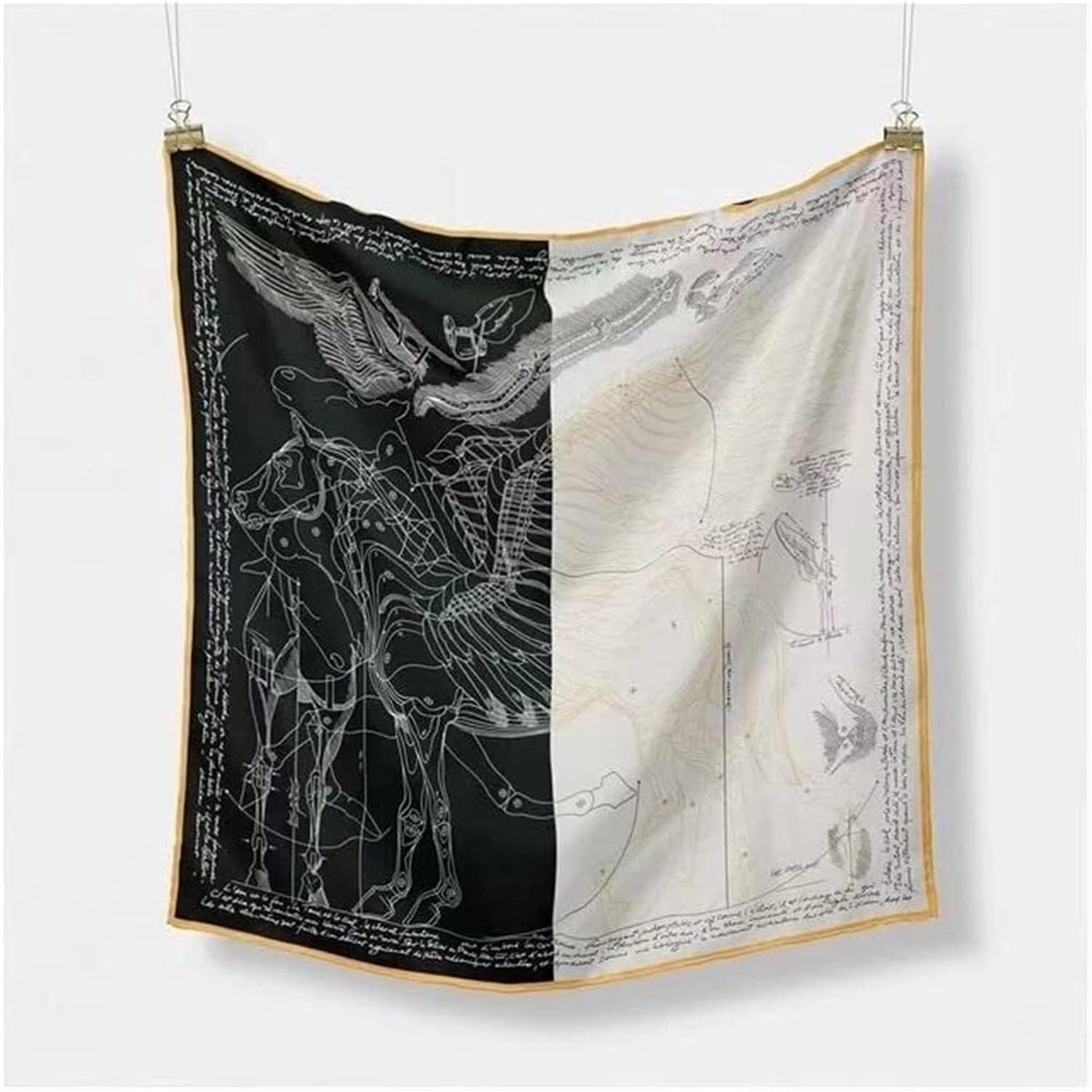 Dames Sjaal - Hoofddoek Omslagdoek - Mode Accessoire - Zijdezachte Satijn - 53x53cm - Brons
