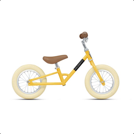 Veloretti Mini loopfiets - 12 inch - Geel - 2-4 jaar van Veloretti — afbeelding 5