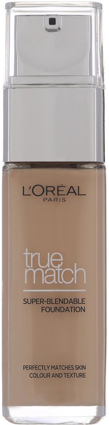 L'Oréal Paris True Match Foundation, 30ml flesje met pompje, medium beige.