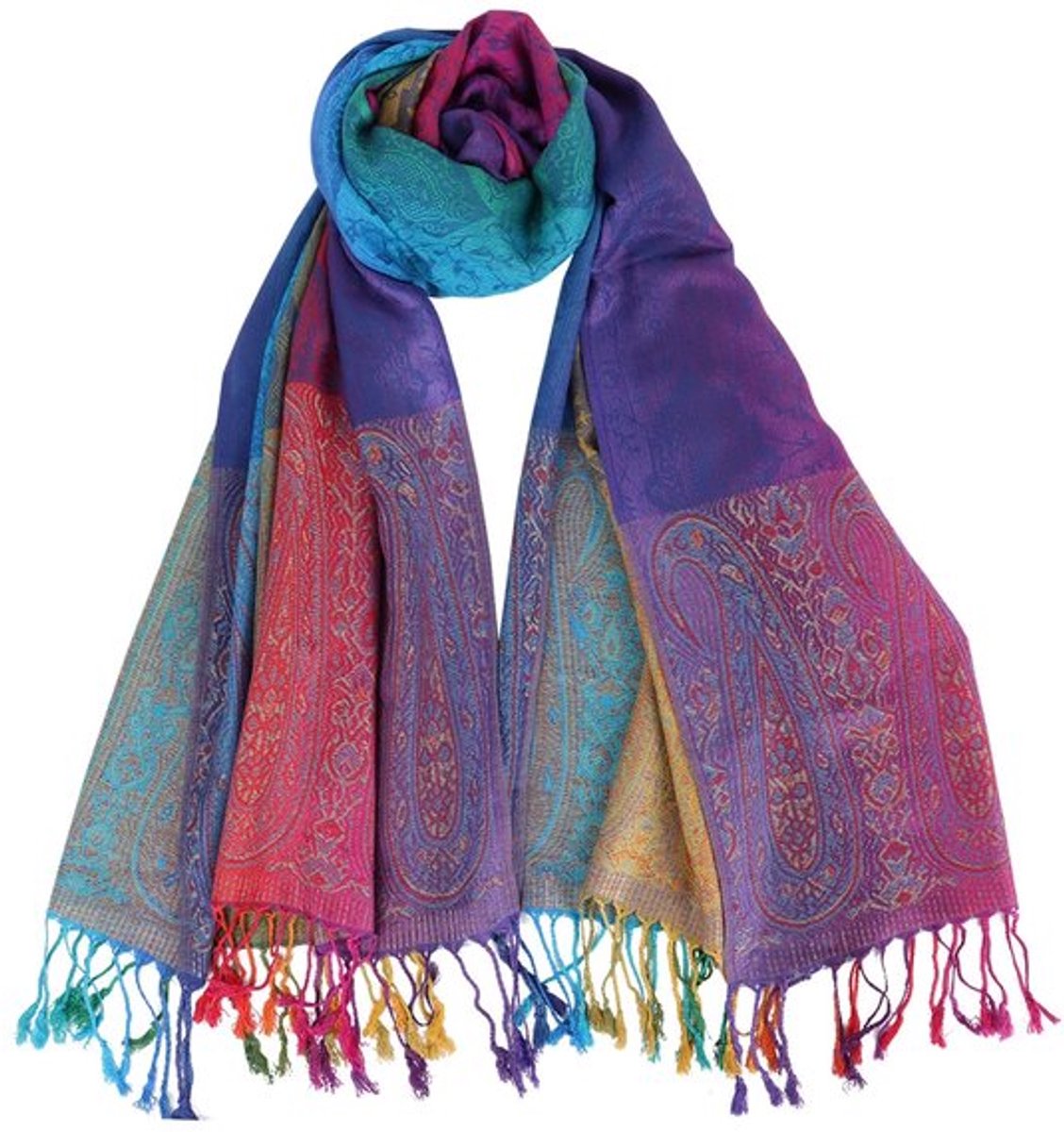 Dailygoods- Sjaal Dames Warm - Katoenen Sjaal - Retro Sjaal - 180 x 70 cm