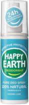 Happy Earth Deodorant Spray Cedar Lime - 100% Natuurlijk - 24 uur Bescherming - 100mL
