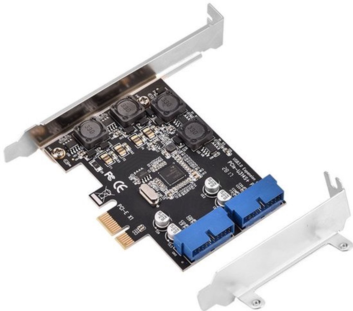 Mini Pci-e kaart USB 3.0 - 2 poorten uitbreiding