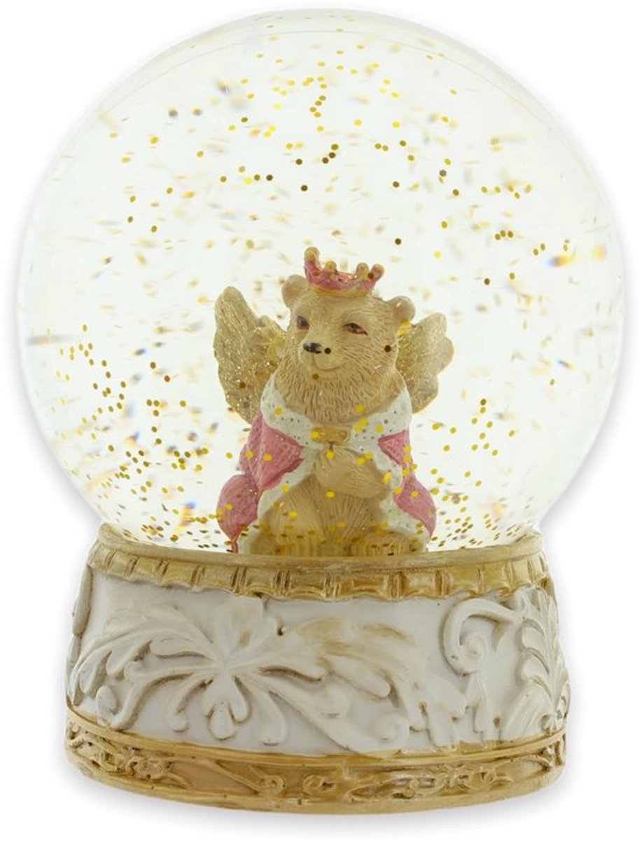 Vt products - Sneeuwbal met kerstmotief - Schattige kerstdecoratie - Rode en groene